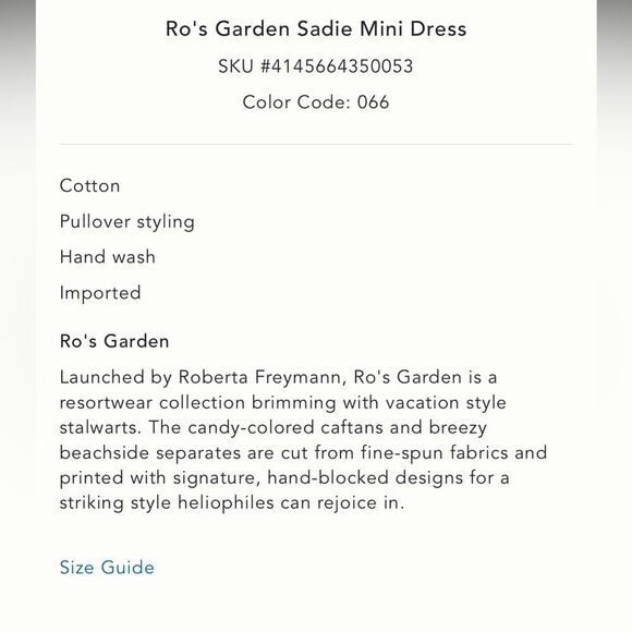 Ro’s Garden x Anthropologie Sadie Mini Dress- Red Gwyneth - Picture 4 of 8